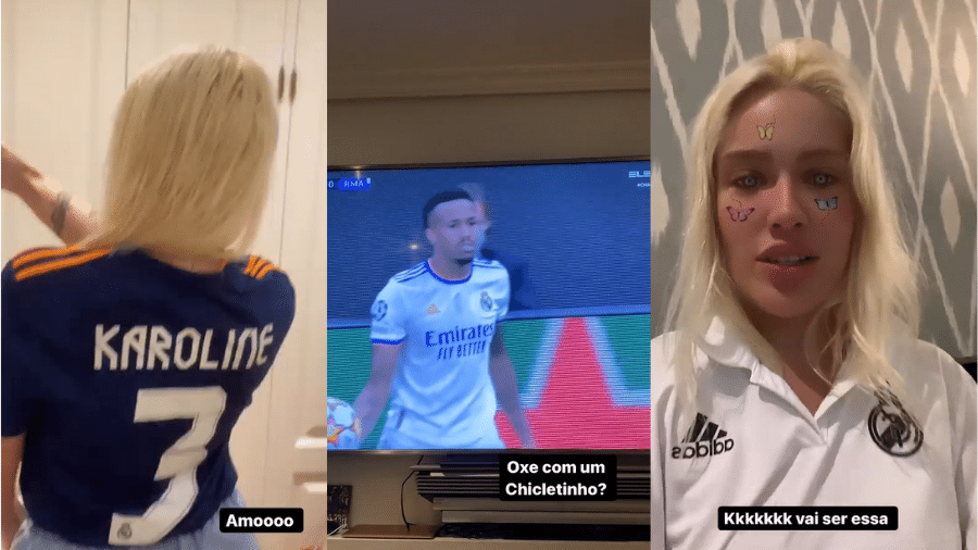 Karoline Lima, namorada de Éder Militão, comenta a estreia do Real Madrid na Liga dos Campeões - Instagram