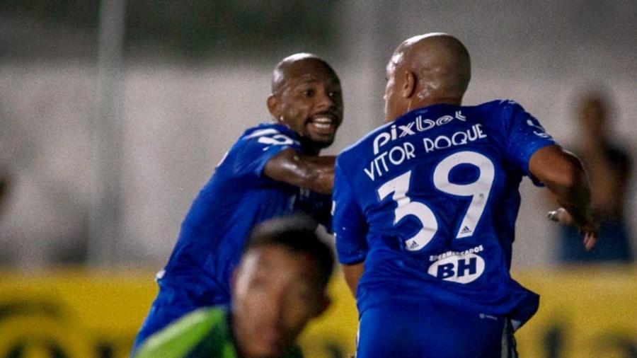 Vitor Roque comemora gol do Cruzeiro sobre o Tuntum - Reprodução/Twitter