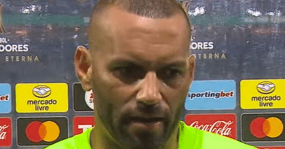 Weverton, goleiro do Palmeiras, após a partida contra o Boca Juniors pela semifinal da Libertadores