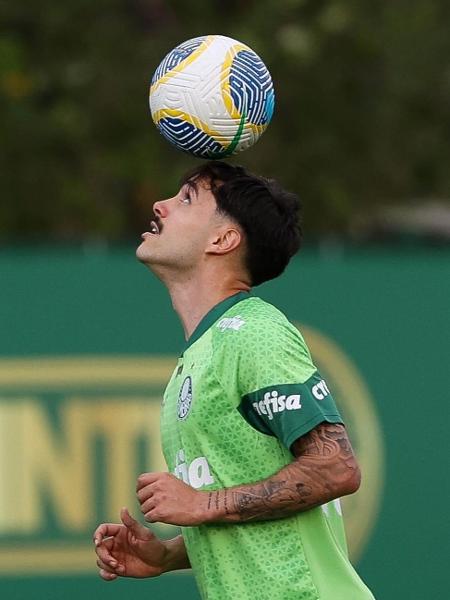 Maurício durante treinamento do Palmeiras - Cesar Greco/Palmeiras