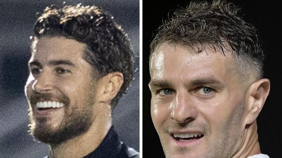 Pedro Raul e Vegetti, jogadores de Ceará e Vasco, respectivamente Pedro Raul e Vegetti, jogadores de Ceará e Vasco, respectivamente