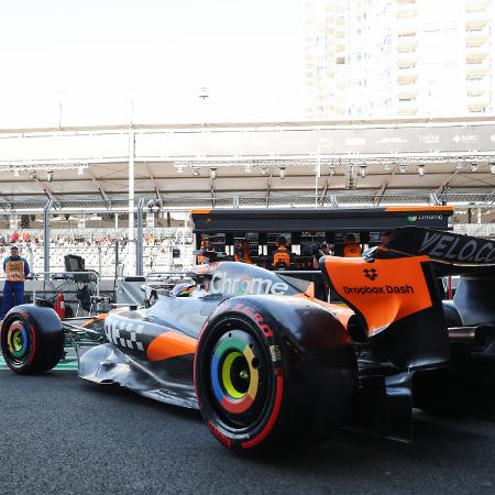 Lando Norris durante os treinos livres para o GP da Arábia Saudita Lando Norris durante os treinos livres para o GP da Arábia Saudita