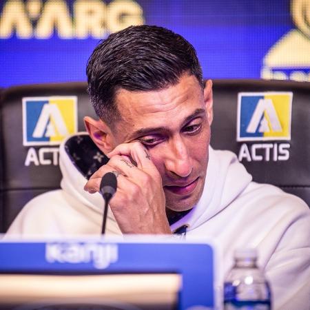 Di María, na apresentação no Rosario Central Di María, na apresentação no Rosario Central