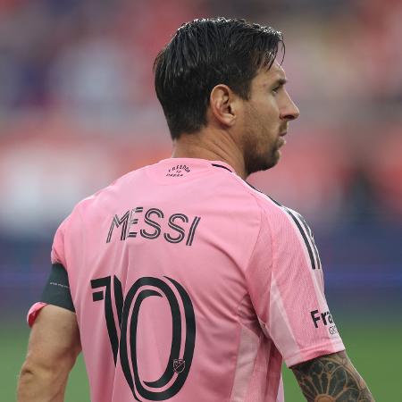 Messi, em ação pelo Inter Miami, contra o NY Red Bulls, na MLS Messi, em ação pelo Inter Miami, contra o NY Red Bulls, na MLS