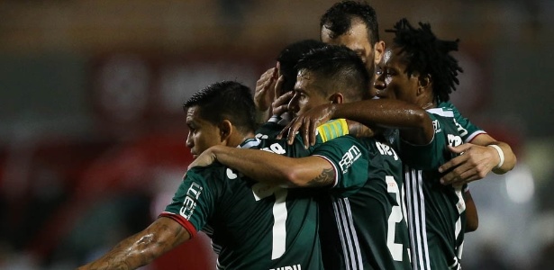 Palmeiras comemora gol sobre Novorizontino - Cesar Greco/Ag. Palmeiras