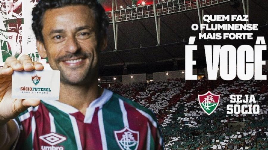 Nas redes sociais, torcida faz campanha de associação em massa ao Fluminense após o retorno do ídolo Fred - Reprodução/Fluminense FC