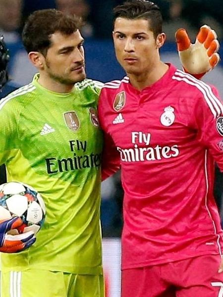 Iker Casillas e Cristiano Ronaldo jogaram juntos no Real Madrid - AFP