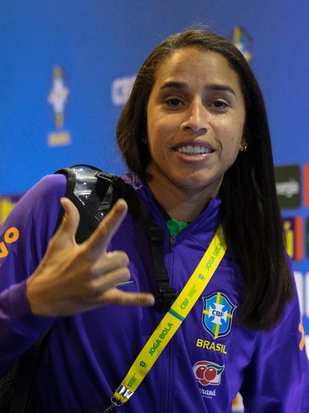 Rafaelle antes do amistoso da seleção brasileira feminina contra o Chile - Thais Magalhães/CBF