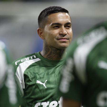 Dudu antes do jogo do Palmeiras contra o Vasco, pelo Brasileirão