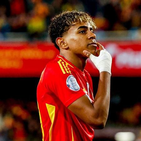 Lamine Yamal, atacante da seleção espanhola Lamine Yamal, atacante da seleção espanhola