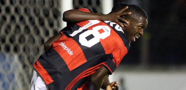Jovem Vinicius Junior (18) comemora um dos gols na vitória sobre o Central (PE): 5 a 0 - Staff Images/Flamengo