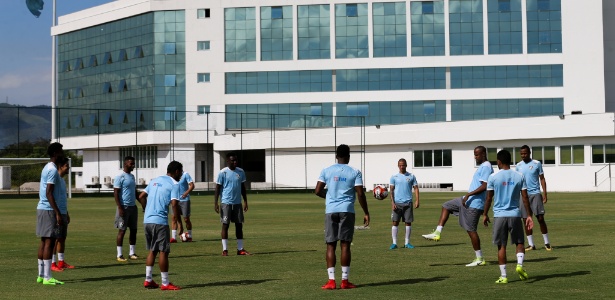 Jogadores do Fluminense em treino no CT Pedro Antônio - Lucas Merçon