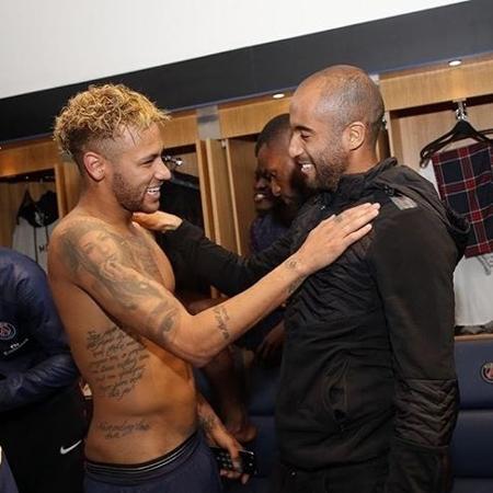 Lucas Moura, do Tottenham, e Neymar, do PSG - Reprodução/Instagram