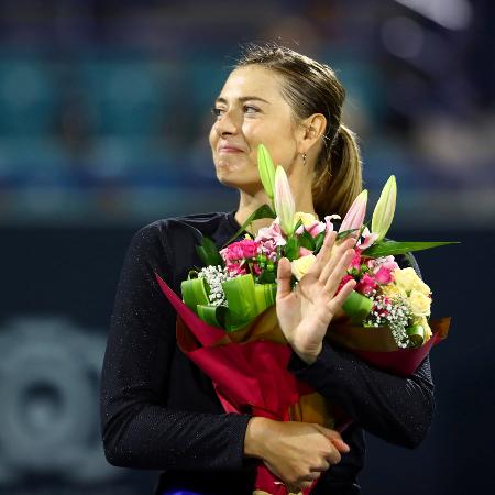 Maria Sharapova no torneio de Abu Dhabi em 2019 - Reuters