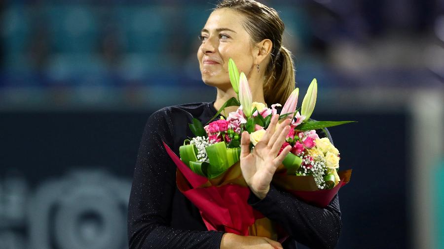 Maria Sharapova no torneio de Abu Dhabi em 2019 - Reuters