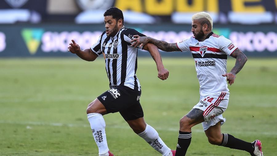 São Paulo perdeu para o Atlético-MG de Hulk em sua última partida como visitante pelo Brasileiro - Mineirão/Divulgação