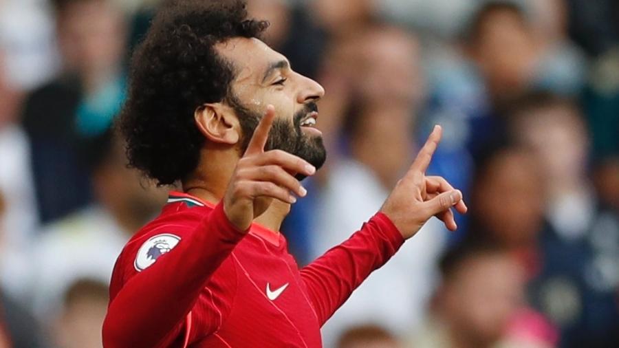 Mohamed Salah em ação pelo Liverpool - Lee Smith/Reuters