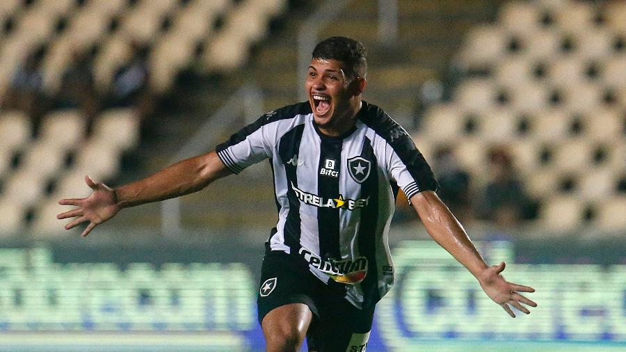 Erison, atacante do Botafogo, comemora gol diante do Vasco, pelo Carioca - Vítor Silva/Botafogo