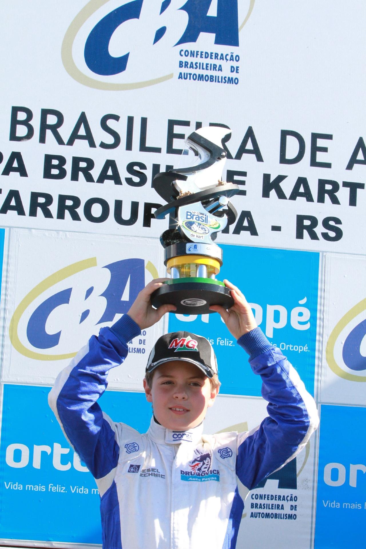 Felipe Drugovich nos tempos de kart - Tche/Divulgação