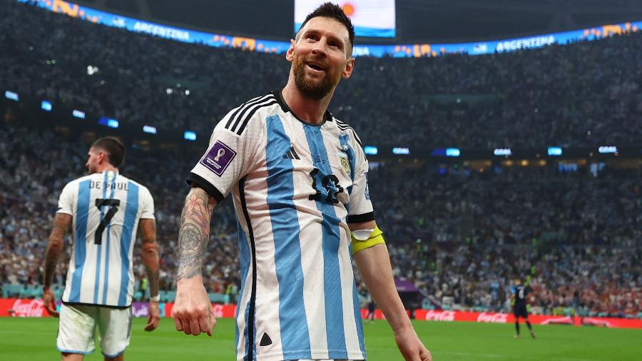 Lionel Messi, da Argentina, em jogo contra a Croácia pela Copa do Mundo - REUTERS/Molly Darlington