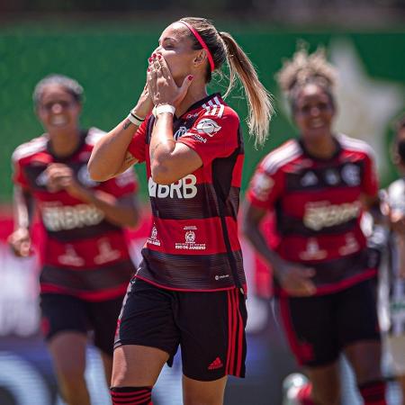 Giovanna Crivelari comemora goleada do Flamengo sobre o Ceará na Supercopa do Brasil Feminina - Paula Reis/Flamengo