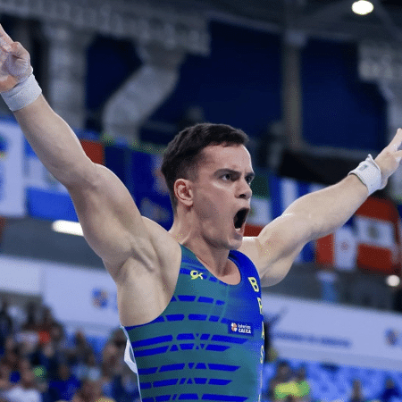 Caio Souza conquista a medalha de ouro na Copa do Mundo de Ginástica Artística - Divulgação