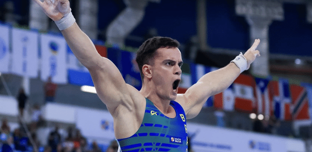 Caio Souza conquista a medalha de ouro na Copa do Mundo de Ginástica Artística