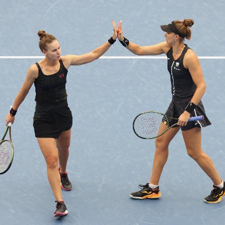 Brasileira Beatriz Haddad Maia e a russa Veronika Kudermetova