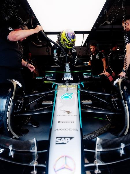 Lewis Hamilton durante o fim de semana do GP do Canadá