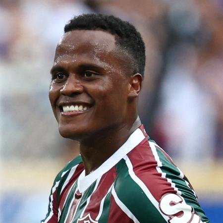 Arias comemora gol do Fluminense em jogo do Mundial de Clubes Arias comemora gol do Fluminense em jogo do Mundial de Clubes