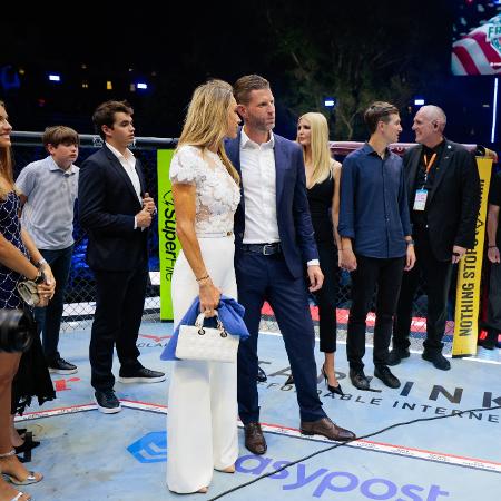 Eric Trump durante o evento do UFC na Casa Branca