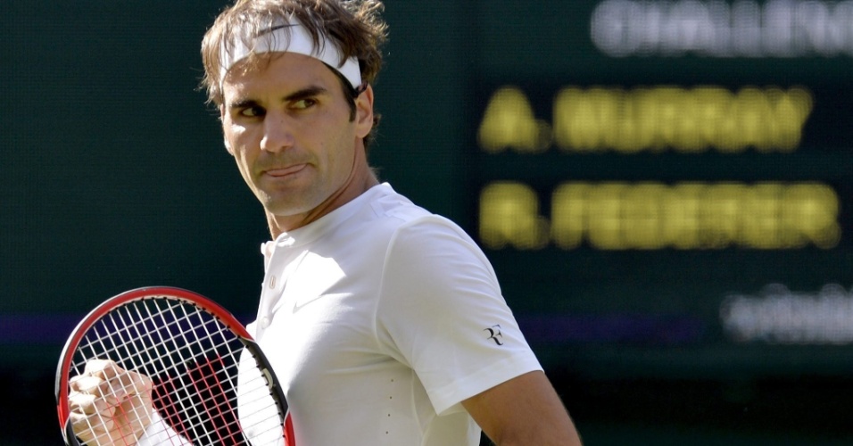 Roger Federer nas semifinais de final em Wimbledon