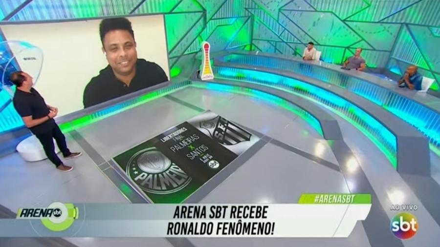 Ronaldo Fenômeno participa do "Arena SBT" - Reprodução/SBT
