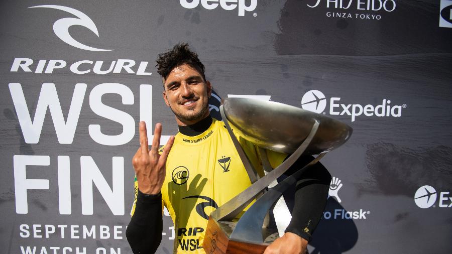 Gabriel Medina conquistou seu terceiro título mundial de surfe no ano passado - Pat Nolan/World Surf League