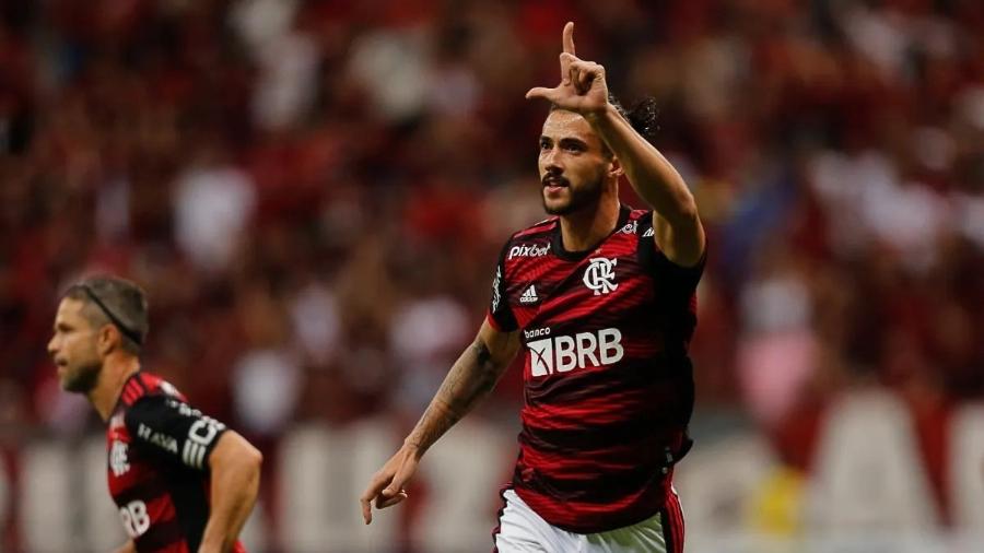 Gustavo Henrique comemora gol com a camisa do Flamengo - Divulgação / Flamengo
