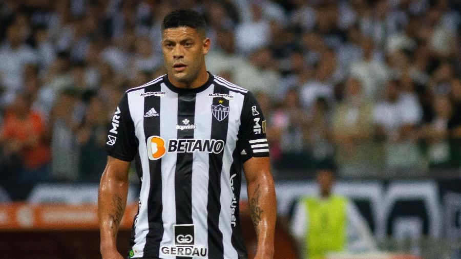 Hulk, do Atlético-MG, na partida contra o Palmeiras, pela Libertadores - Fernando Moreno/AGIF