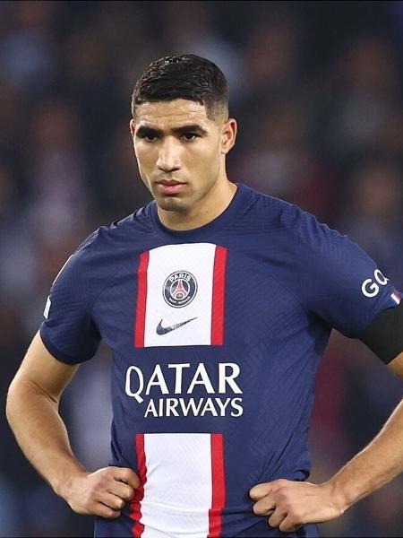 Achraf Hakimi, lateral marroquino do Paris Saint-Germain, foi indiciado por estupro - Getty Images