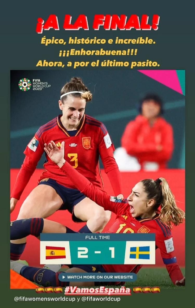 Sérgio Ramos parabeniza Espanha feminina por classificação para a final da Copa do Mundo