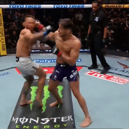 Ufc Flash Elves Brener aplica nocaute brutal em americano no UFC Vegas 121
