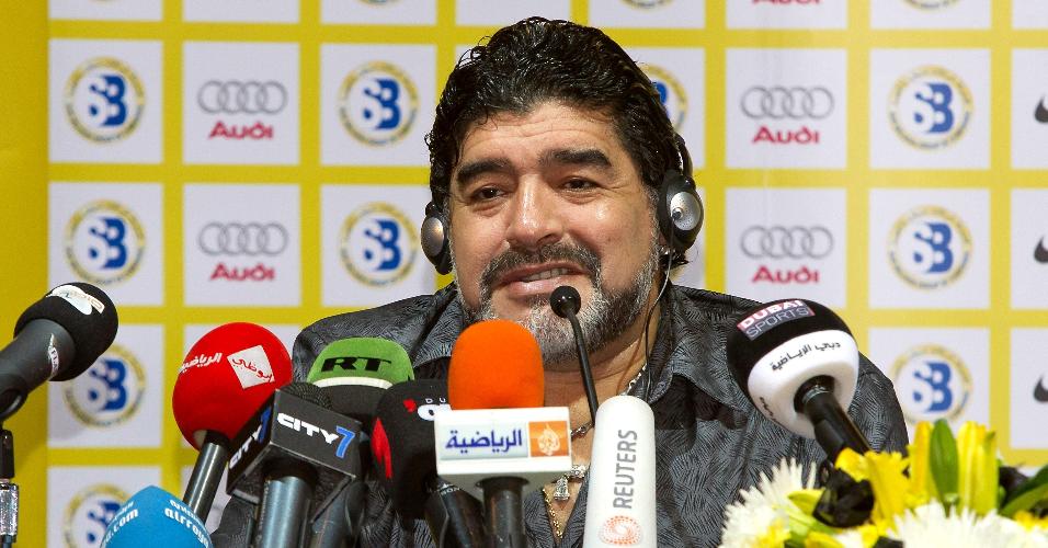 Maradona durante o período a frente do Al Wasl 