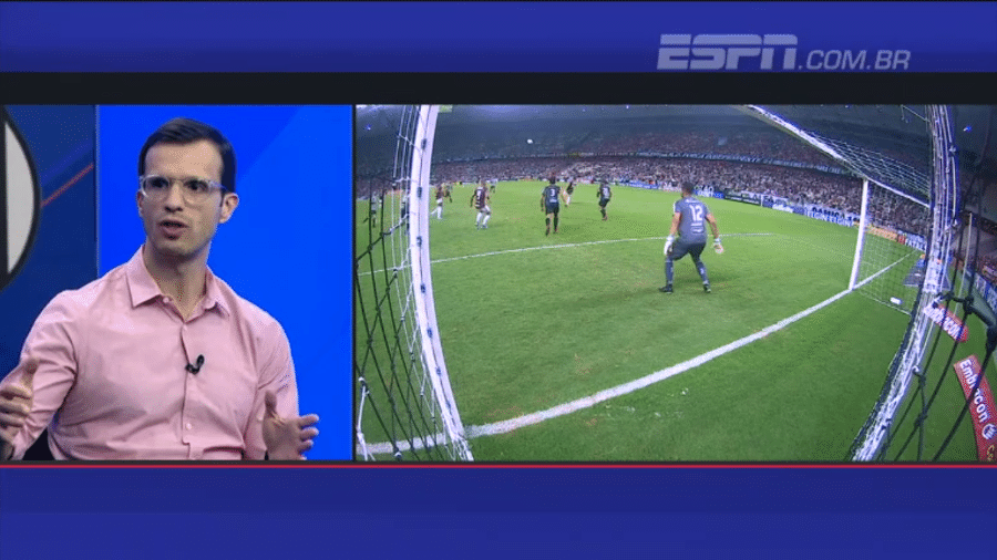 André Kfouri durante o programa "Futebol na Veia" - Reprodução/ESPN Brasil