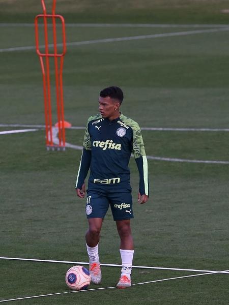 Gabriel Veron marcou um dos gols da vitória do Palmeiras sobre Bragantino - Cesar Greco
