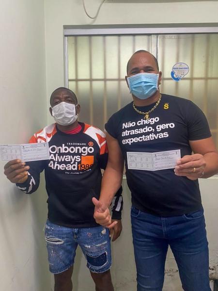 Amaral e Aloísio Chulapa foram vacinados contra a covid-19 em Rio Branco, capital do Acre - Dircom/Prefeitura do Acre