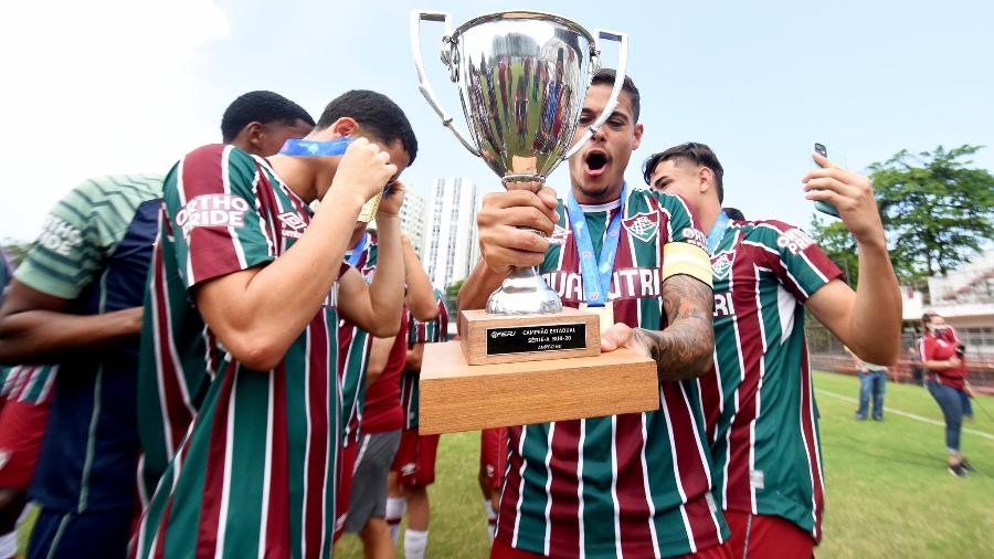 Orthopride estreou patrocínio nos ombros com título estadual do sub-20 do Fluminense - Mailson Santana/Fluminense FC