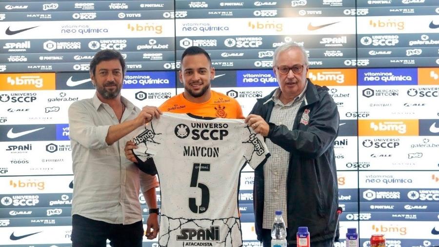 Maycon é apresentado  no Corinthians  - Rodrigo Coca/Agência Corinthians