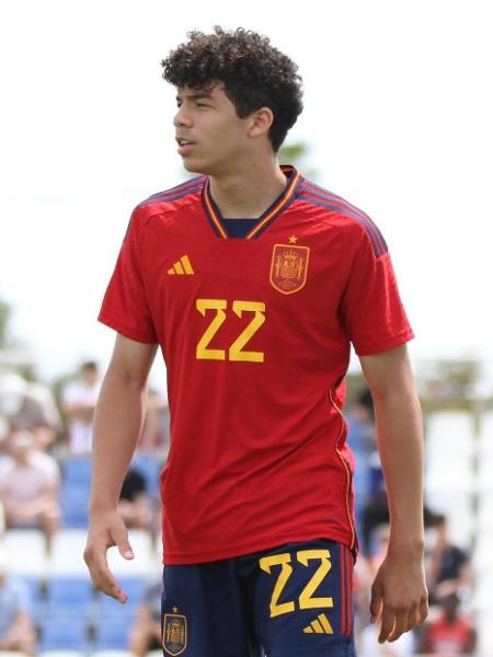 Enzo Alves, filho de Marcelo, em jogo da sub-15 da Espanha