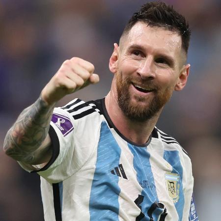 Messi comemora gol pela seleção da Argentina - Clive Brunskill/Getty Images