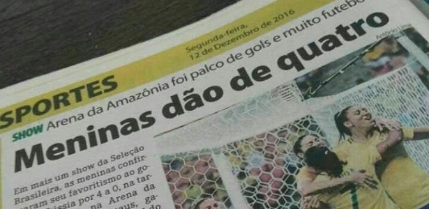 Manchete do jornal "Manaus Hoje" provocou discussões nesta segunda-feira - Reprodução