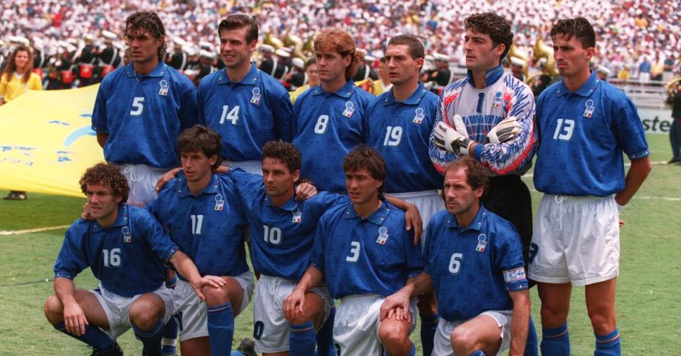 Seleção da Itália antes da final da Copa do Mundo de 1994