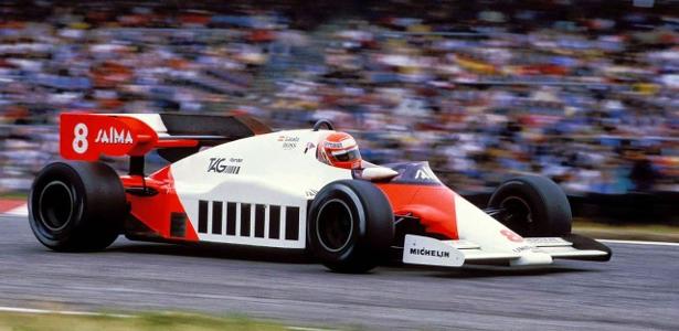 Lauda na McLaren com motor Porsche: campeão mundial em 1984